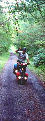 Mike on the bike - somewhere in Kentucky